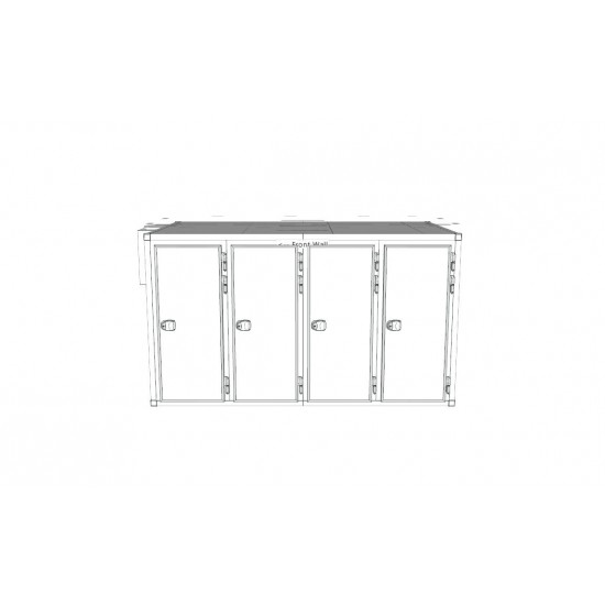 16 Body Front Loading Mortuary Cold Room