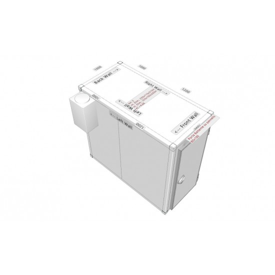 3 Body Front Loading Mortuary Cold Room