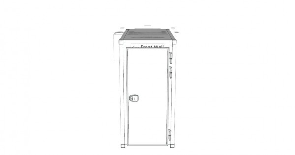 4 Body Front Loading Mortuary Cold Room
