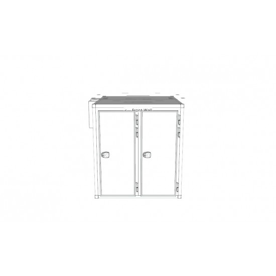8 Body Front Loading Mortuary Cold Room