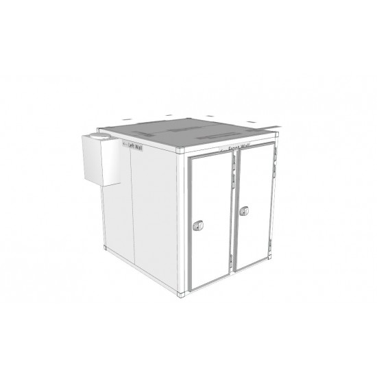 8 Body Front Loading Mortuary Cold Room