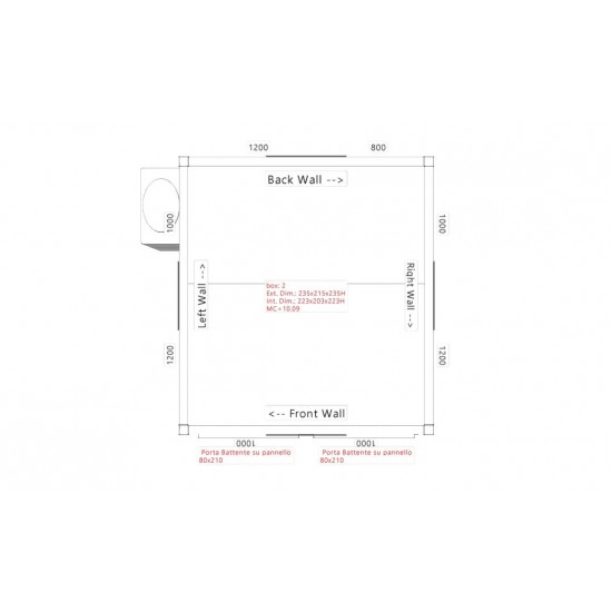 8 Body Front Loading Mortuary Cold Room