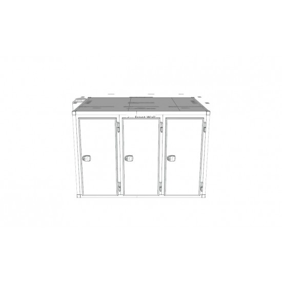 9 Body Front Loading Mortuary Cold Room