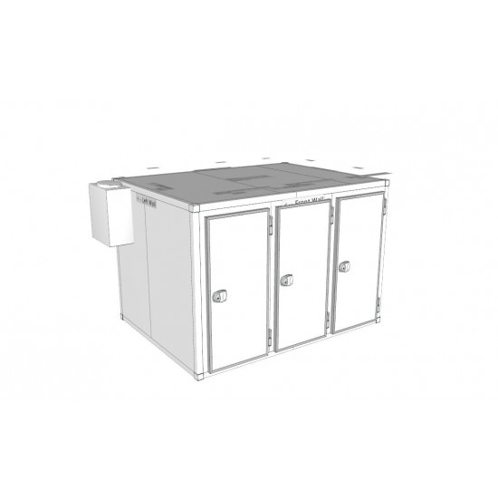 9 Body Front Loading Mortuary Cold Room