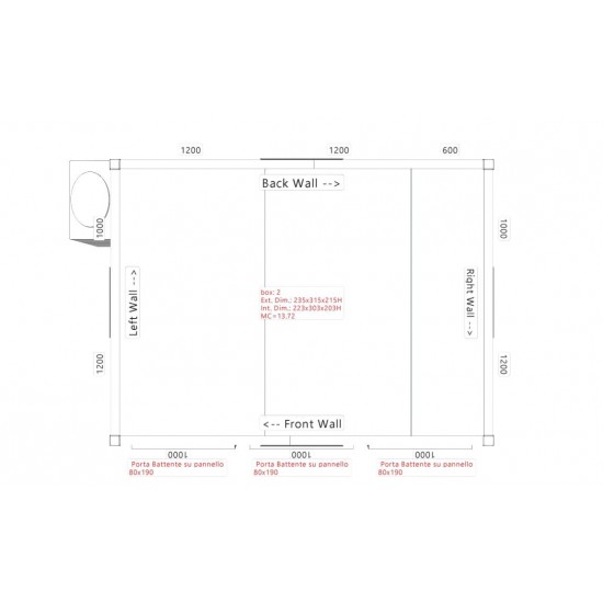 9 Body Front Loading Mortuary Cold Room