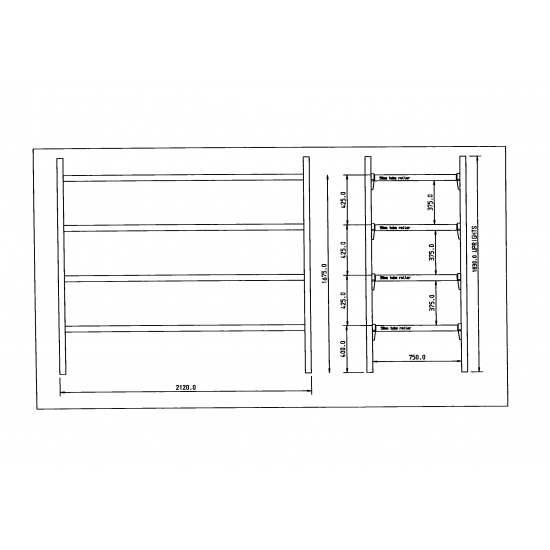 4-Tier Front Loading Mortuary Racking