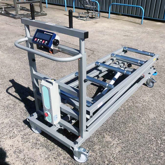 Front Loading Electric Mortuary Trolley with Weight Scale